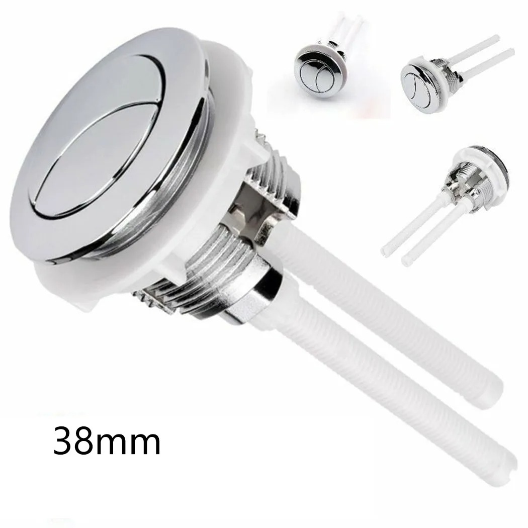 Toilet Flush Valve - 38mm 丸型トイレ水タンクボタンユニバーサルデュアルフラッシュバルブプッシュボタンフラッシュトイレシート水タンクバルブ浴室アクセサリー