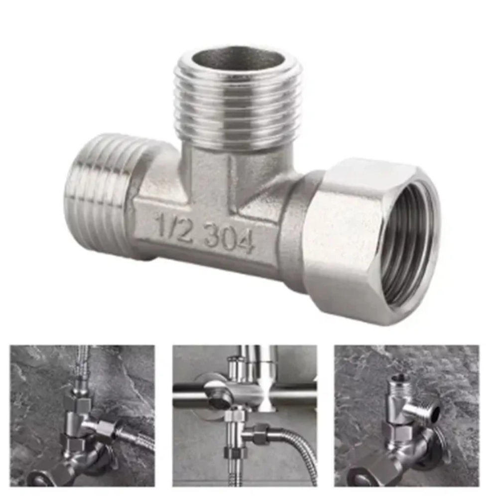 G1/2 ステンレス鋼 T アダプターダイバーターバルブ 3 - Toilet Flush Valve のレビューと価格