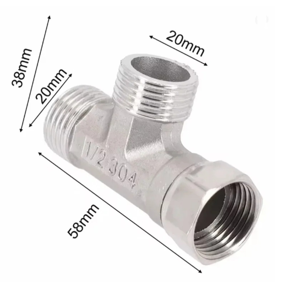 G1/2 ステンレス鋼 T アダプターダイバーターバルブ 3 - Toilet Flush Valve のレビューと価格