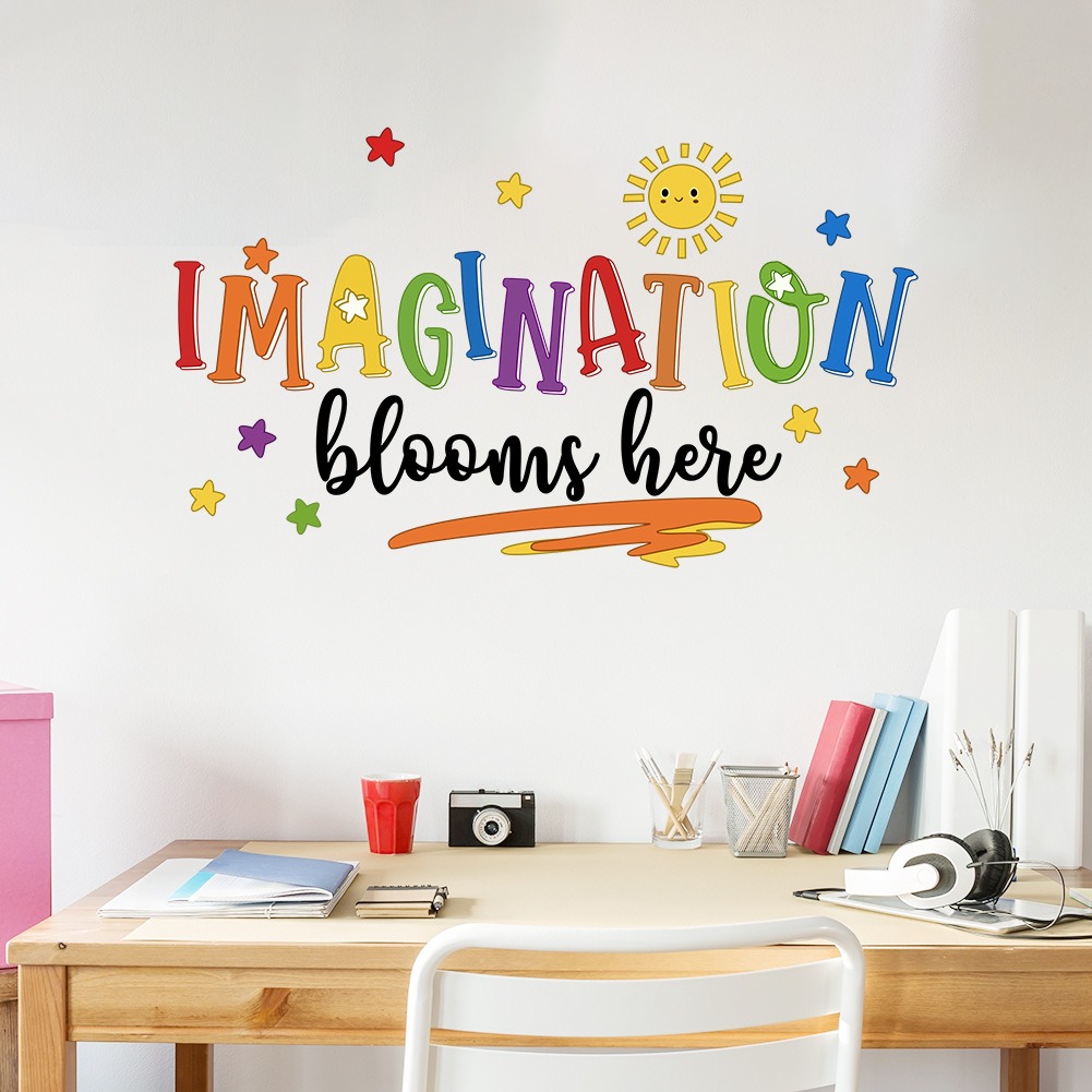 子供部屋の装飾用のカラフルな英語のフレーズのウォールステッカ - Home Improvement Quotes のレビューと価格