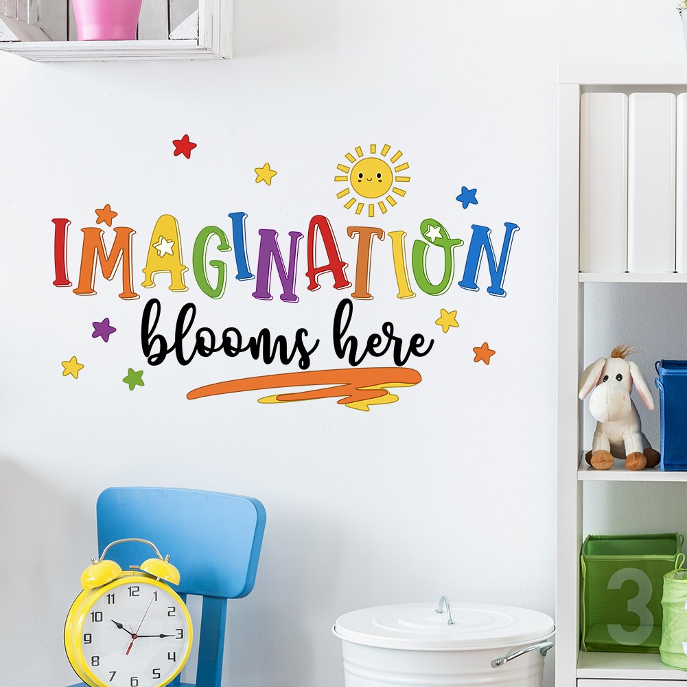子供部屋の装飾用のカラフルな英語のフレーズのウォールステッカ - Home Improvement Quotes のレビューと価格